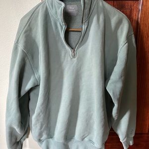TNA MEGA 1/4 zip yucca green